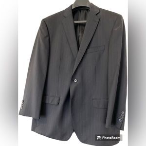Joseph Aboud Black Suit 44R, 34 30 pants with room to tailor